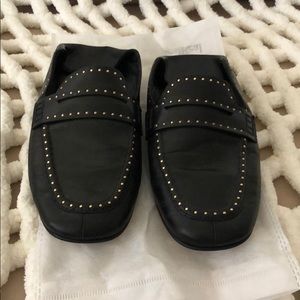 ISABEL MARANT
Feevon Studded Loafers In Black